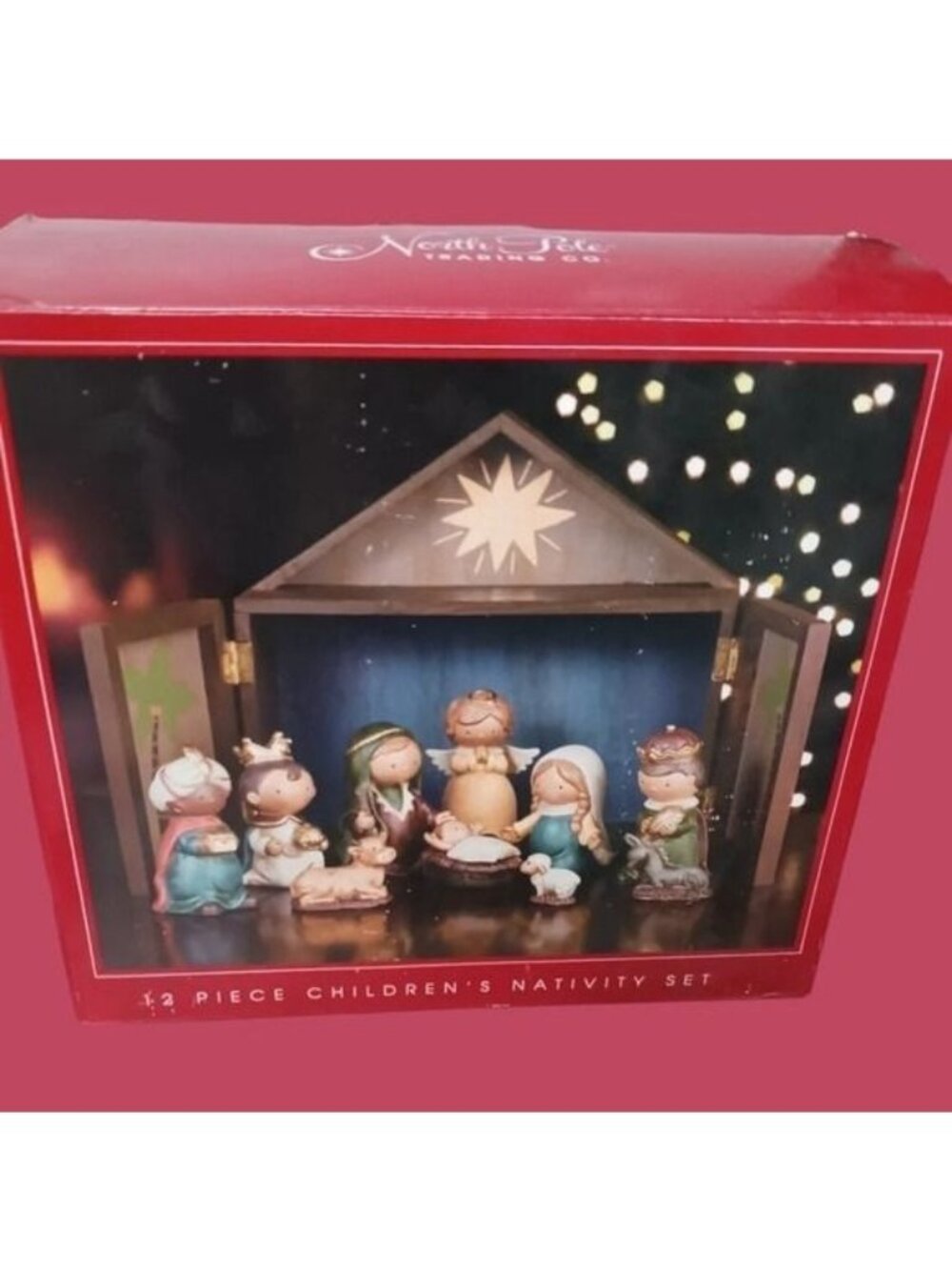 JCPenney A Little Children’s Nativity Set Christmas Manger Figurines
